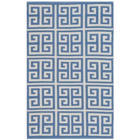 Safavieh Montauk Hand Woven Accent Area Rug, Blue and Ivory - 2 ft. 6 in. x 4 ft. MTK724C-24